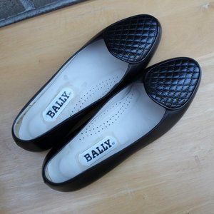 Bally Quilted Toe Flats